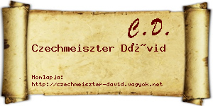 Czechmeiszter Dávid névjegykártya